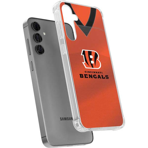 NFL Cincinnati Bengals Team Jersey Galaxy S24 Plus Clear Case